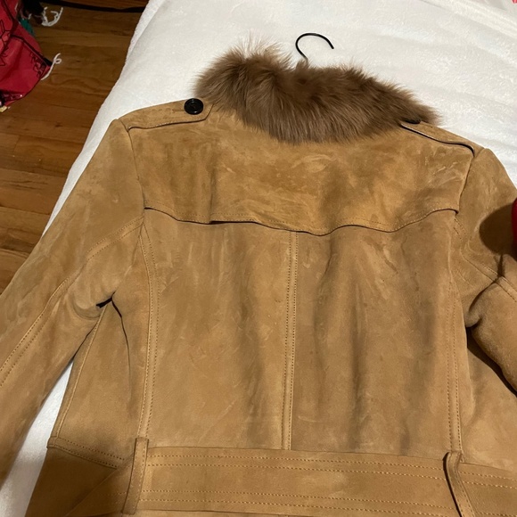 Burberry fur lined and suede jacket - Picture 4 of 6